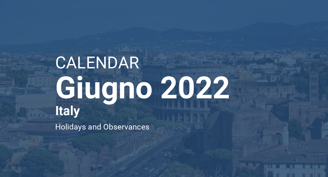 June 2022 Calendar – Italy